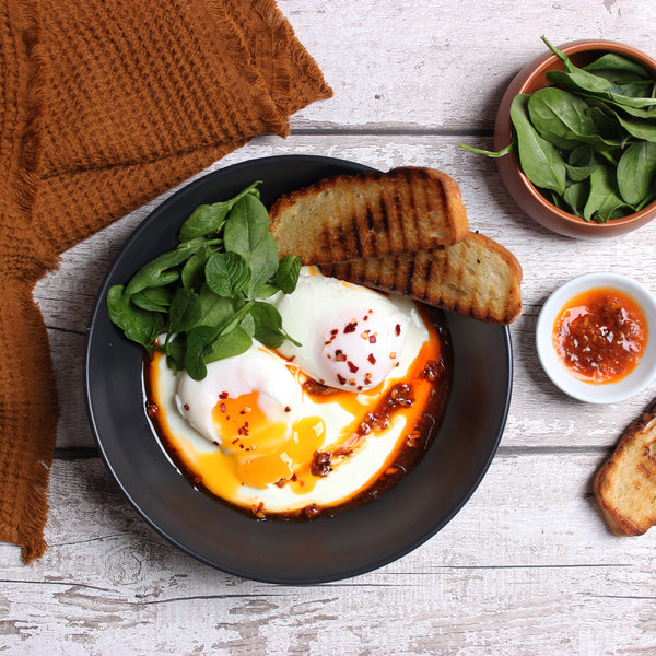 Turkish Style Eggs (Cilbir) Recipe | EasiYo Foodservice NZ